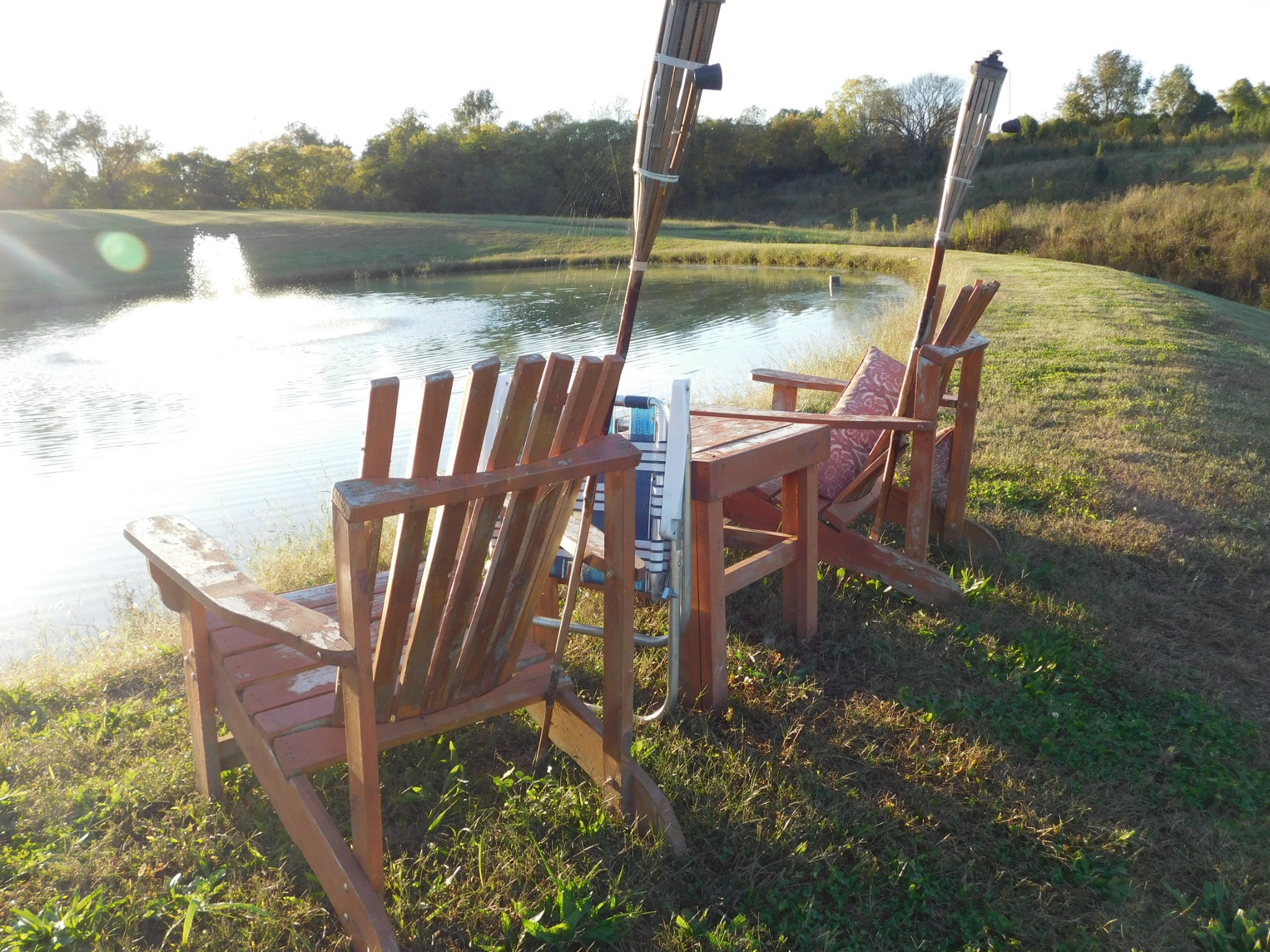 264 Fite Road Watertown, TN 37184 - Photo 5 of 43 a view of a lake with a table and chairs