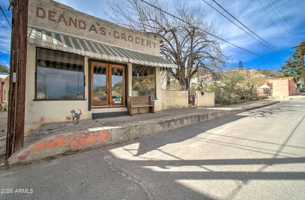 a front view of a building