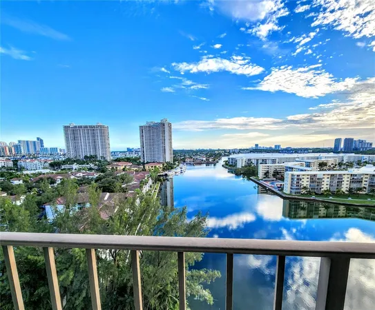a view of a city from a balcony