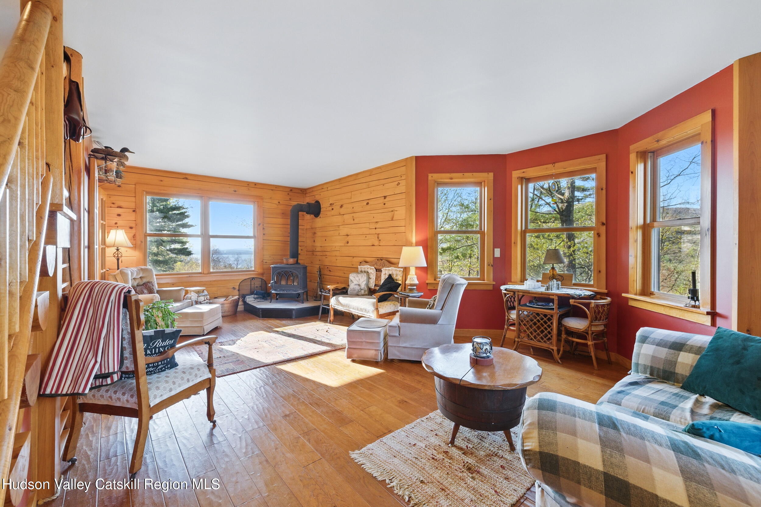 48 Hillside Drive West Shokan, NY 12494 - Photo 4 of 30 a living room with furniture and floor to ceiling windows
