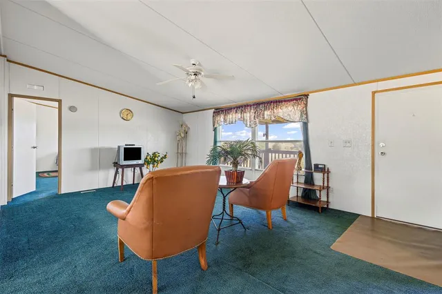 a living room with furniture a rug and a chandelier
