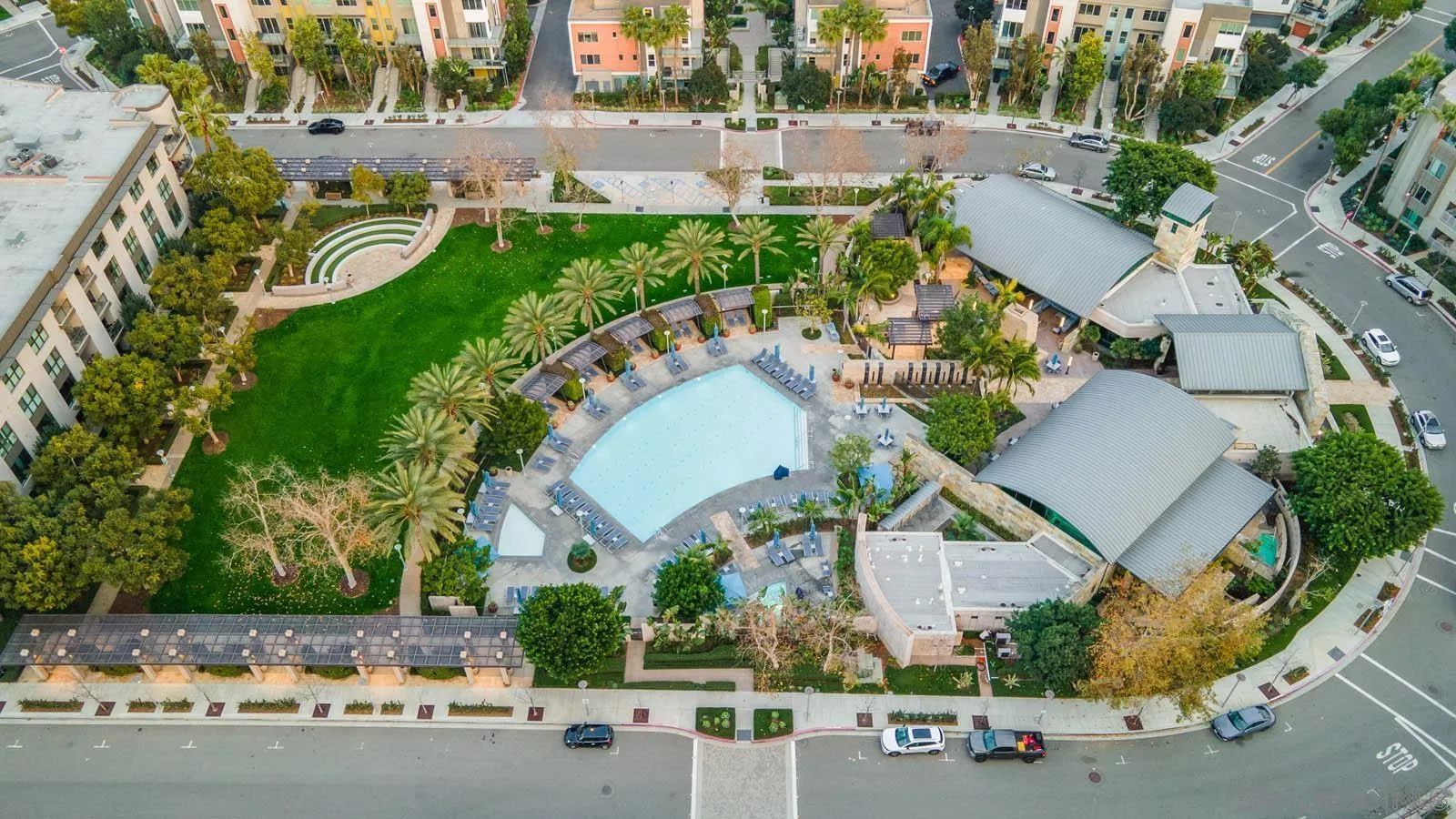 612 Rockefeller Irvine, CA 92612 - Photo 44 of 49 an aerial view of a house with outdoor space swimming pool and outdoor seating