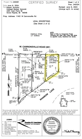 $159,999 | Vl West Vl W Cannonsville Road, Trufant, MI 49347