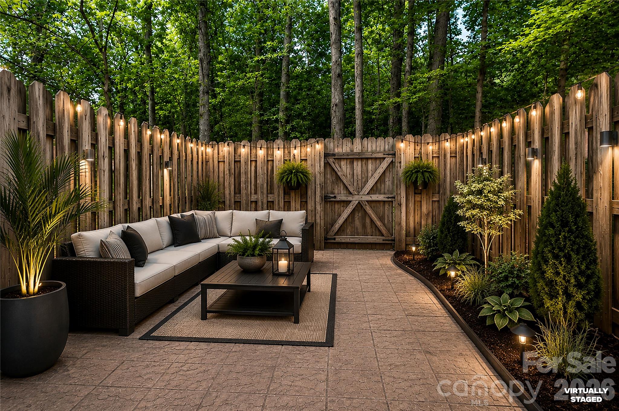 1231 Scaleybark Road Charlotte, NC 28209 - Photo 26 of 31 a view of patio with wooden fencing