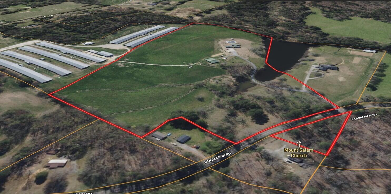 4125 Dunnagan Road Rocky Face, GA 30740 - Photo 71 of 74 Aerial map with boundary N