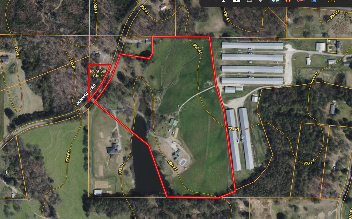 4125 Dunnagan Road Rocky Face, GA 30740 - Photo 74 of 74 Overhead Boundary with topo