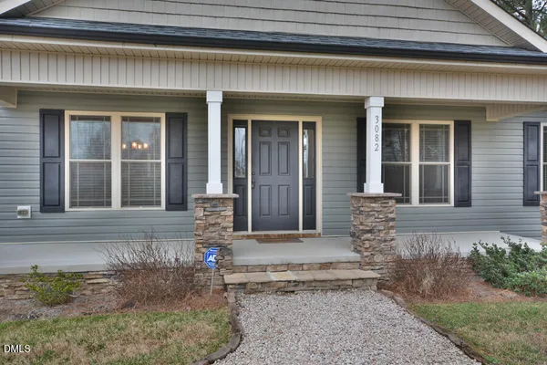 a front view of a house