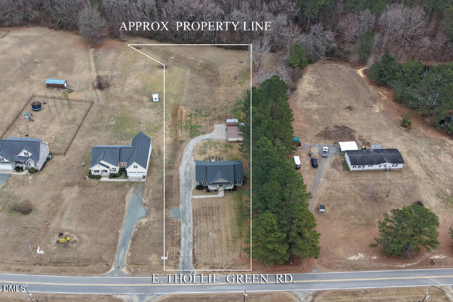 3082 East Thollie Green Road Stem, NC 27581 - Photo 43 of 45 an aerial view of a house