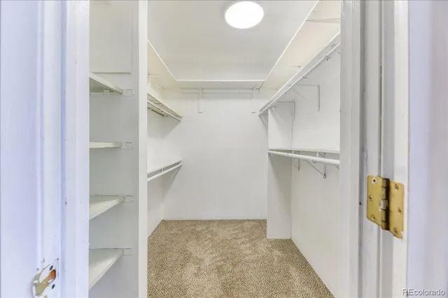 a view of walk in closet