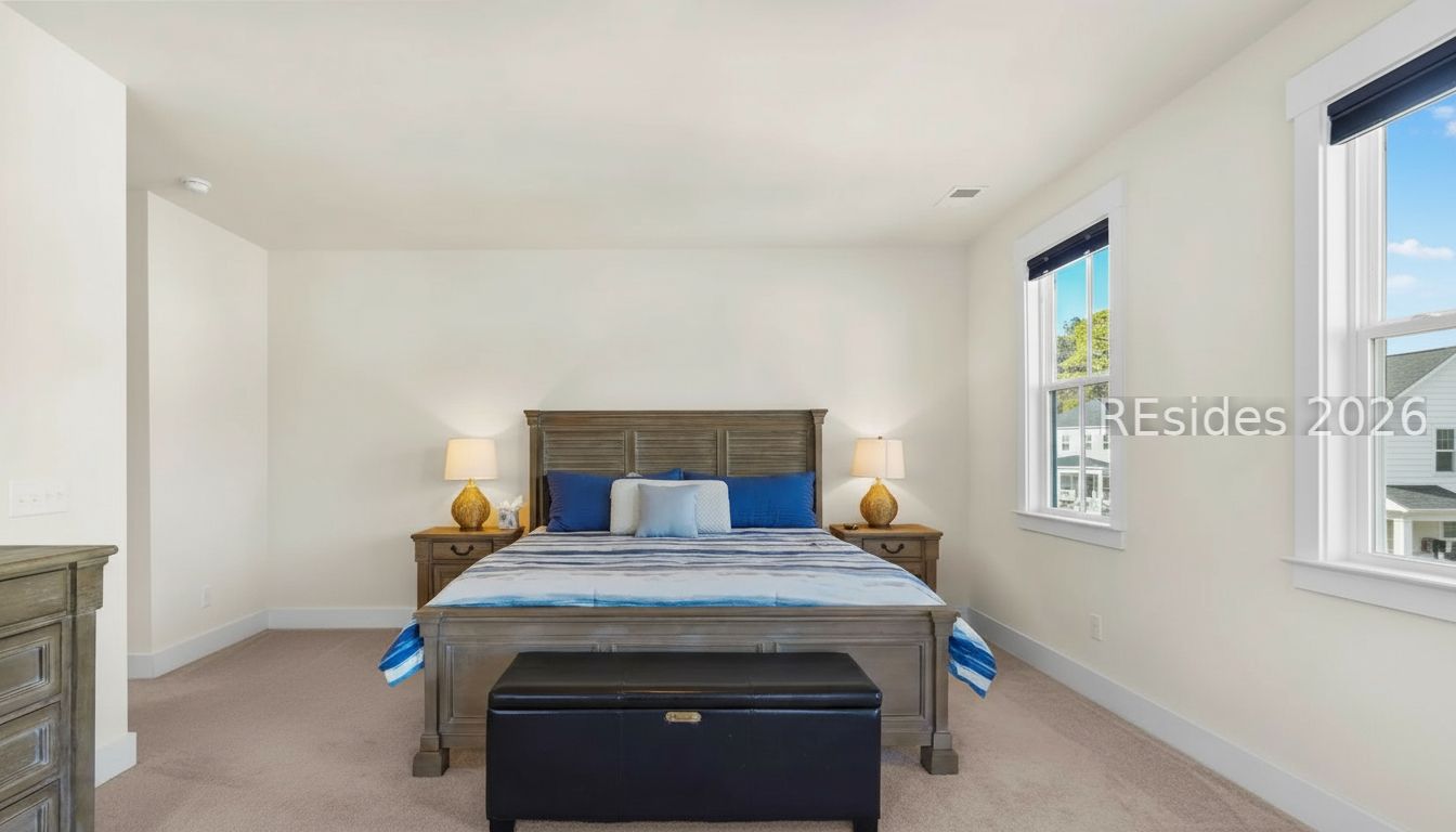 6 Buttonwood Lane Bluffton, SC 29909 - Photo 17 of 45 Oversized Primary bedroom overlooks the park