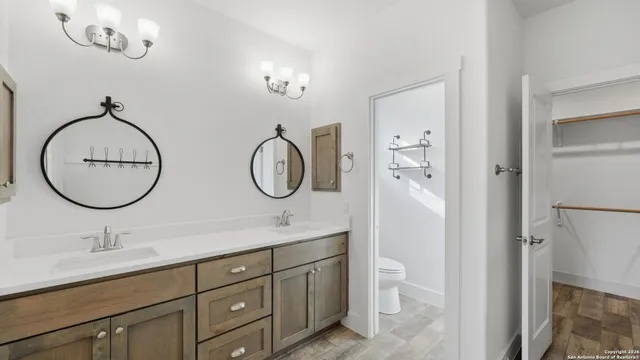 a view of a room with a large window