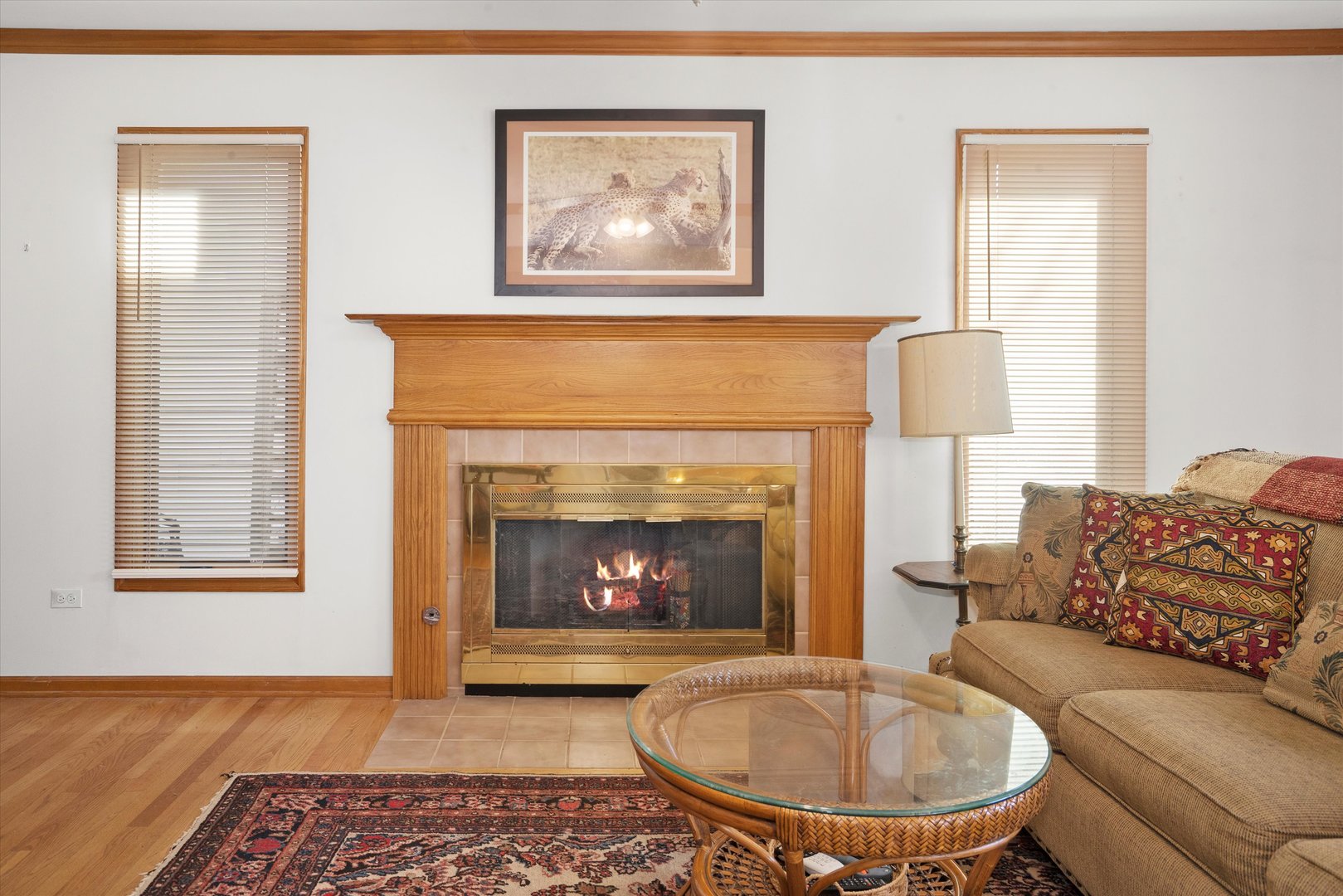 2260 Manchester Road Wheaton, IL 60187 - Photo 14 of 35 a living room with furniture and a fireplace