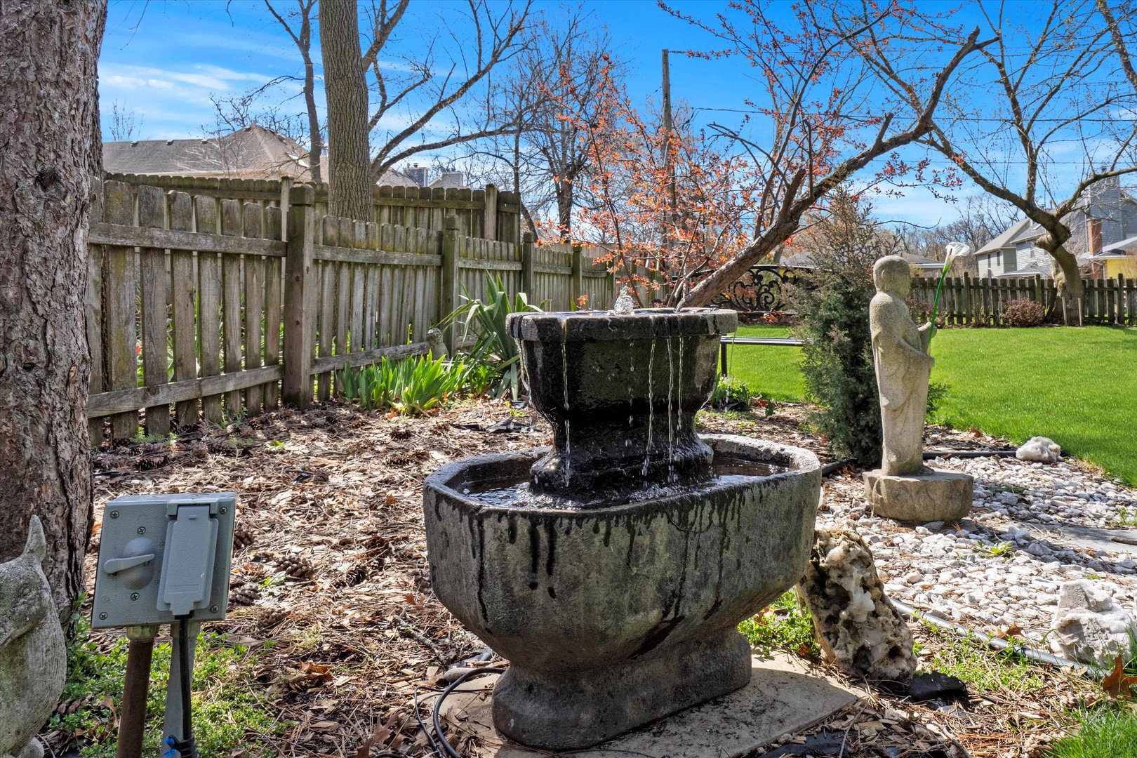 2260 Manchester Road Wheaton, IL 60187 - Photo 29 of 35 a view of a fire pit in a backyard