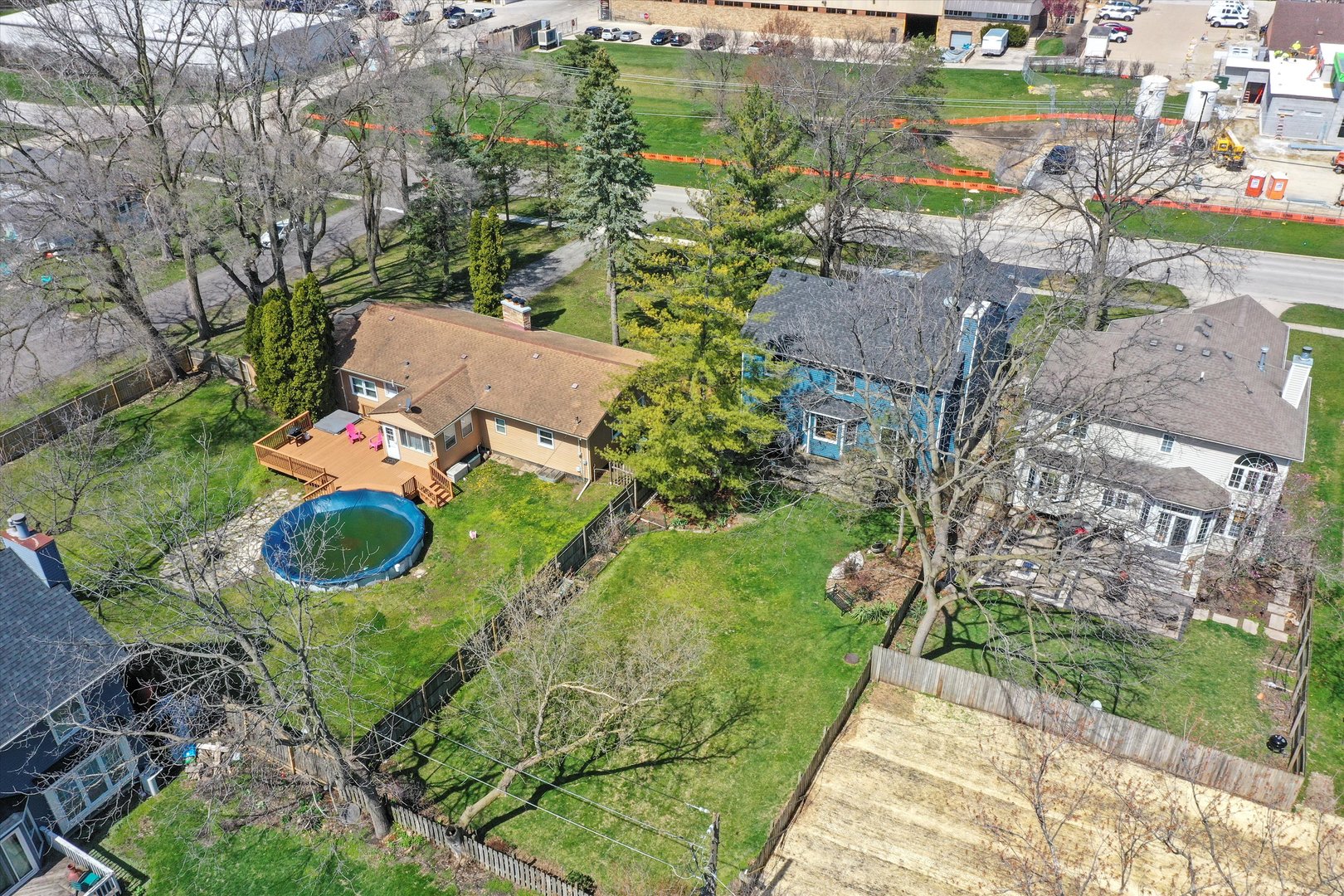 2260 Manchester Road Wheaton, IL 60187 - Photo 3 of 35 an aerial view of a house with garden space and street view