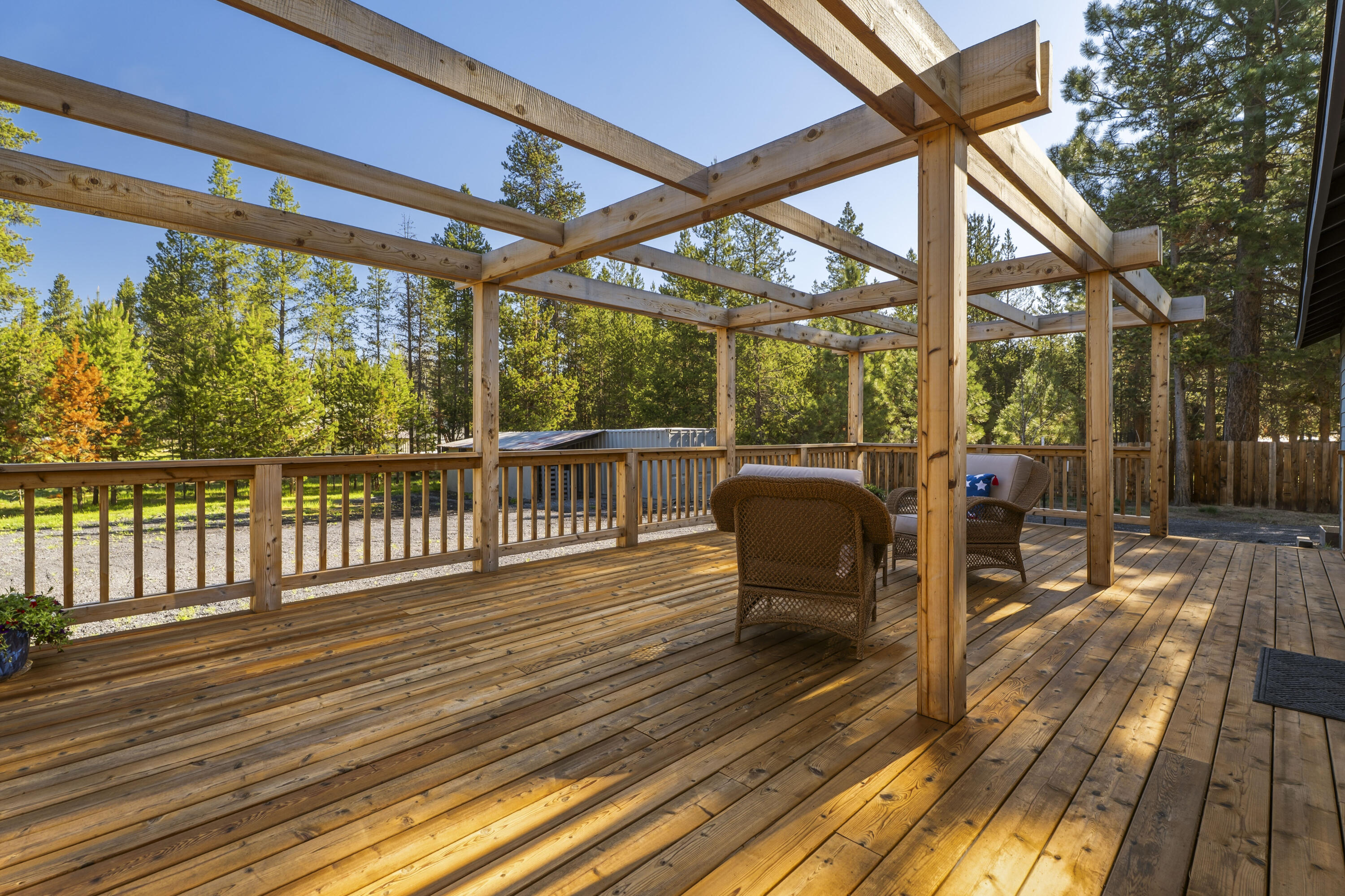 16050 Dick Road La Pine, OR 97739 - Photo 51 of 59 a view of a two chairs in the balcony
