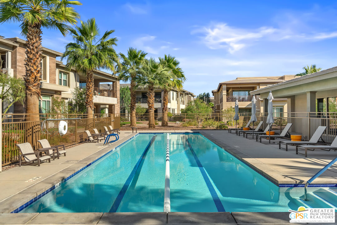 204 Retreat Circle Palm Desert, CA 92260 - Photo 59 of 60 a view of a patio with swimming pool