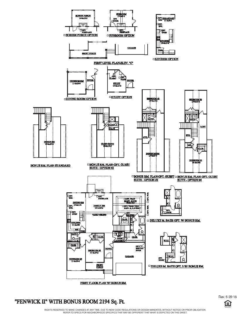 637 Black Pine Road Moncks Corner, SC 29461 - Photo 45 of 45 Fenwick II BONUS Floor Plan