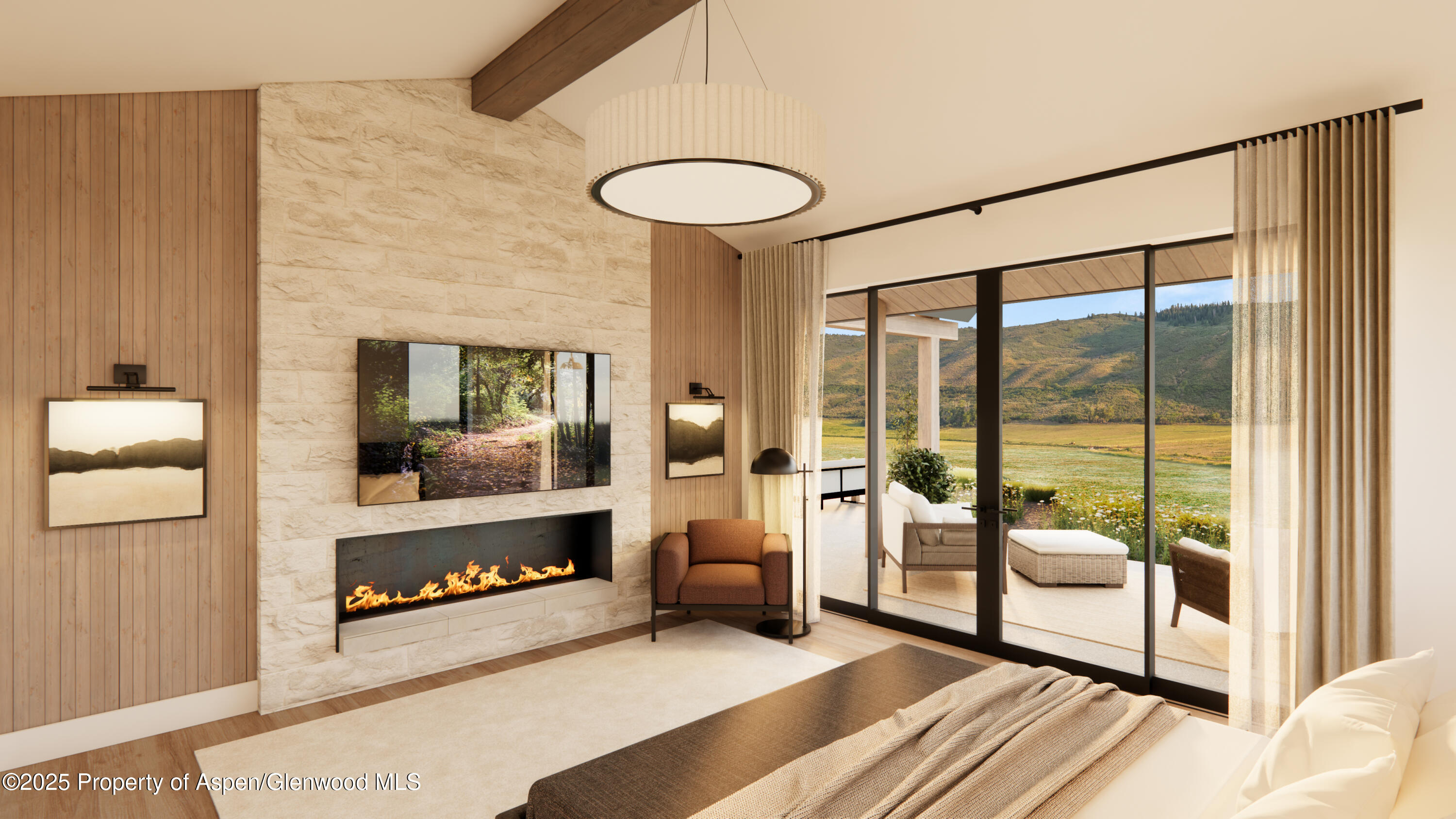 2700 Emma Road Basalt, CO 81621 - Photo 14 of 36 a living room with furniture and a floor to ceiling window