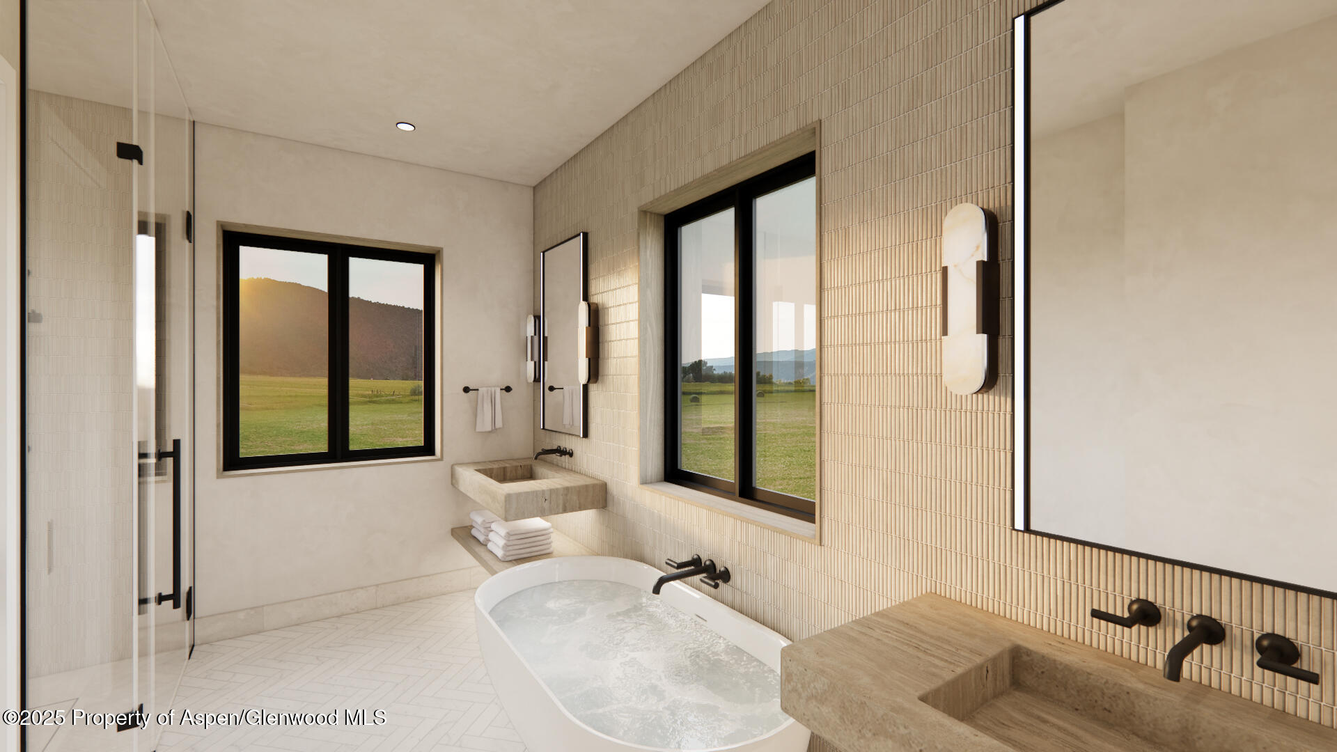 2700 Emma Road Basalt, CO 81621 - Photo 15 of 36 a bathroom with a tub sink and mirror