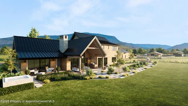 a view of a golf course with a garden