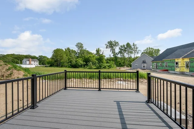 a view of a wooden deck