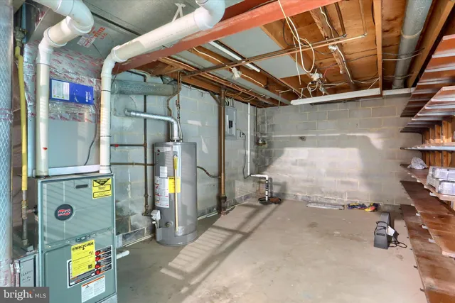 a view of storage and utility room