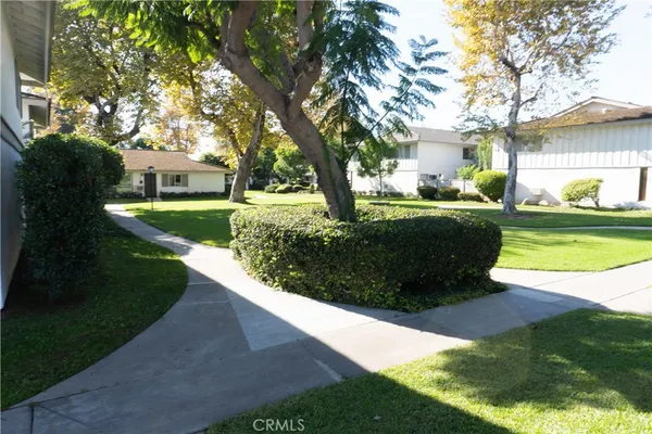 a view of a house with garden
