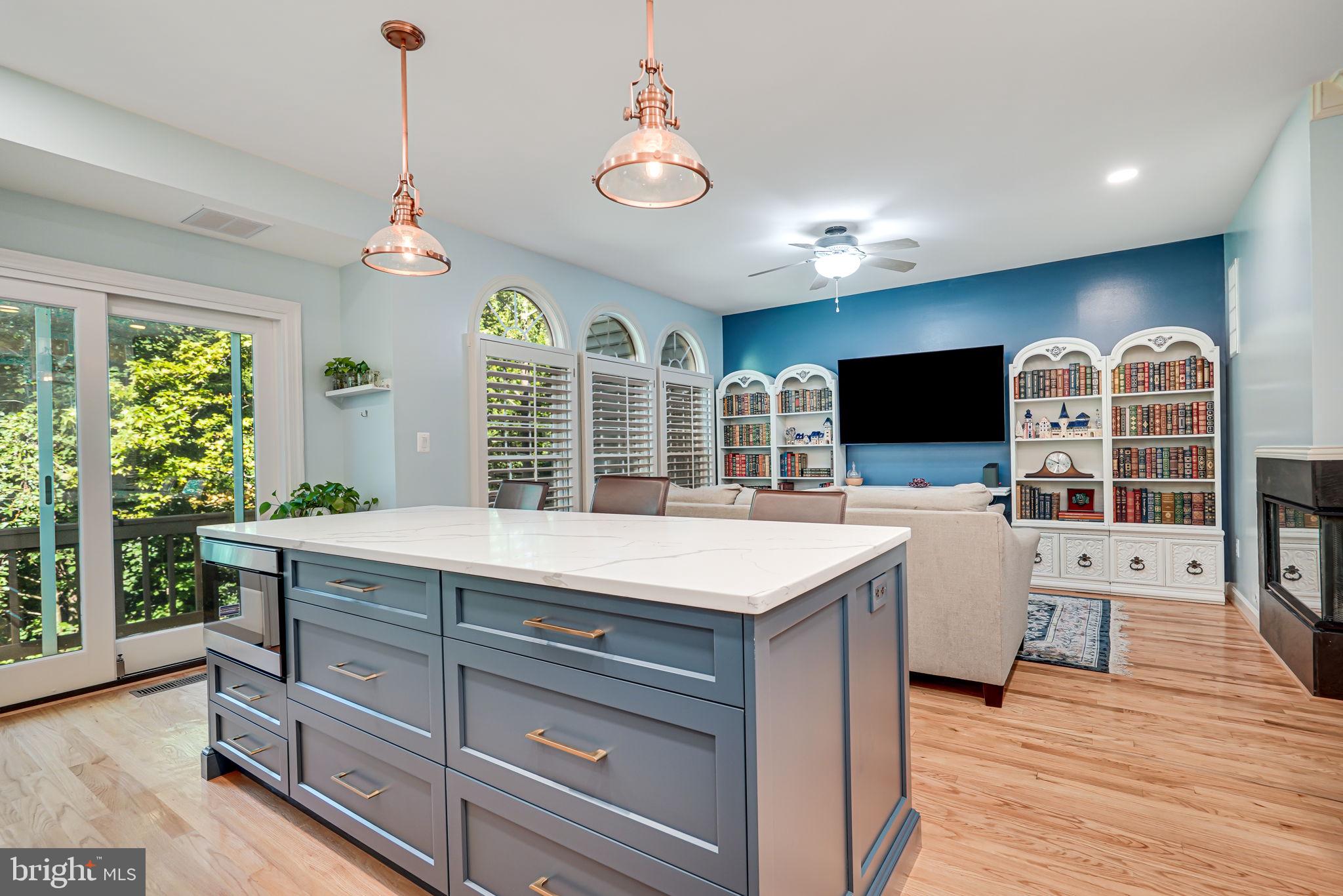 150 Rees Place Falls Church, VA 22046 - Photo 17 of 47 a view of living room with furniture flat screen tv and wooden floor