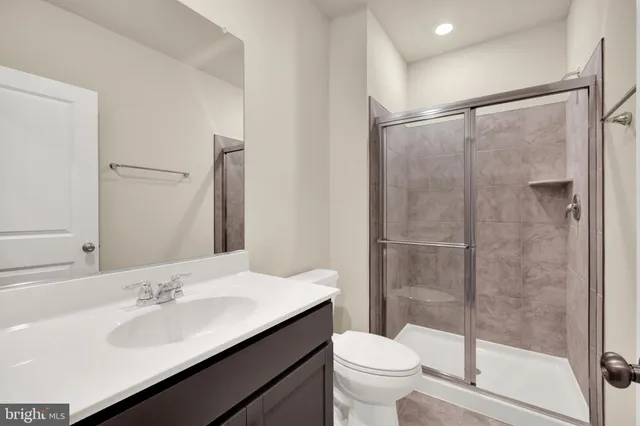 an empty room with closet area