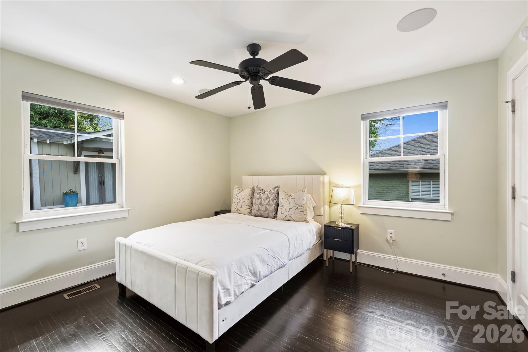 1734 Club Road Charlotte, NC 28205 - Photo 14 of 41 a bedroom with a bed and a window