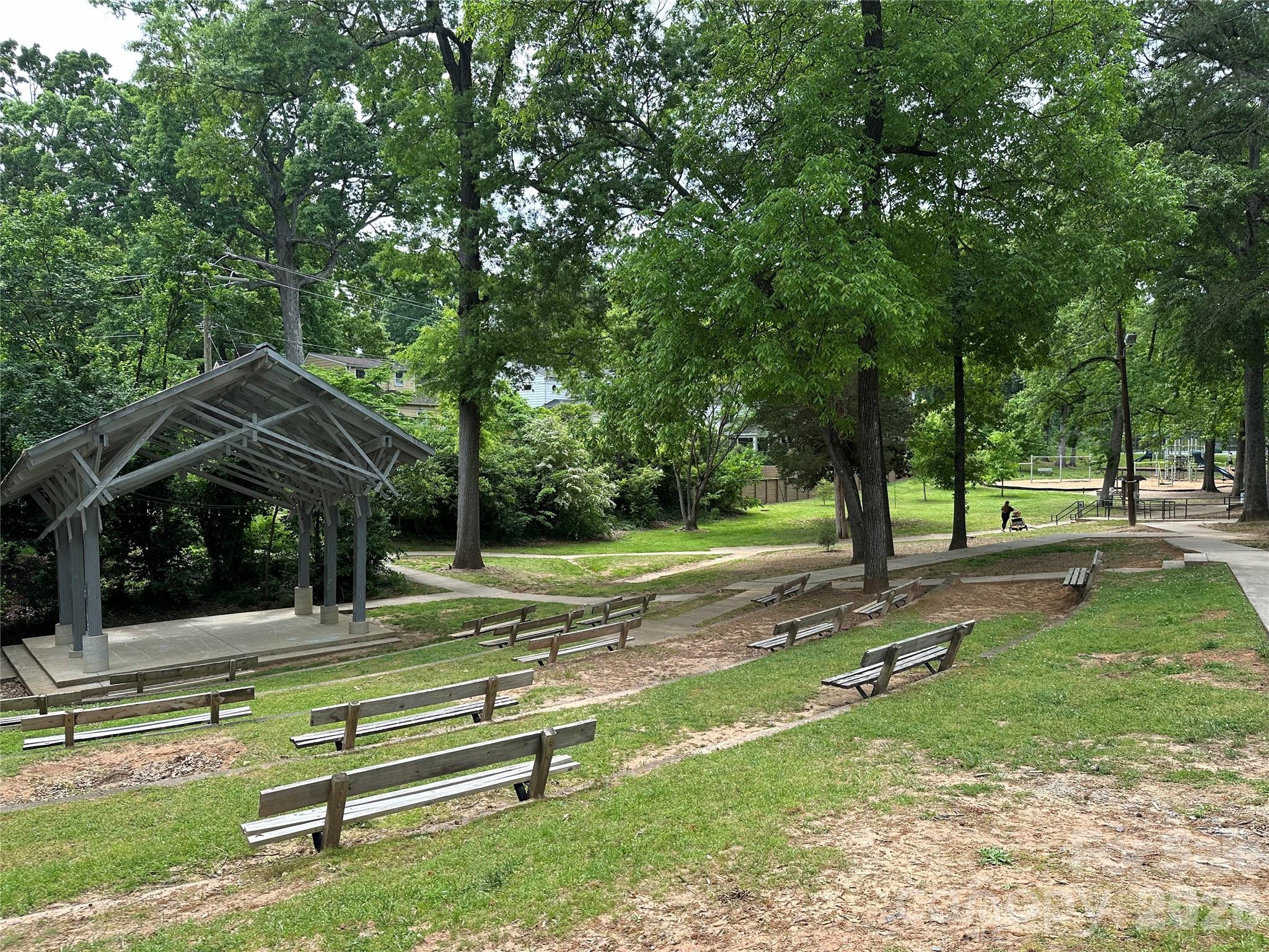 1734 Club Road Charlotte, NC 28205 - Photo 41 of 41 a view of park with large trees