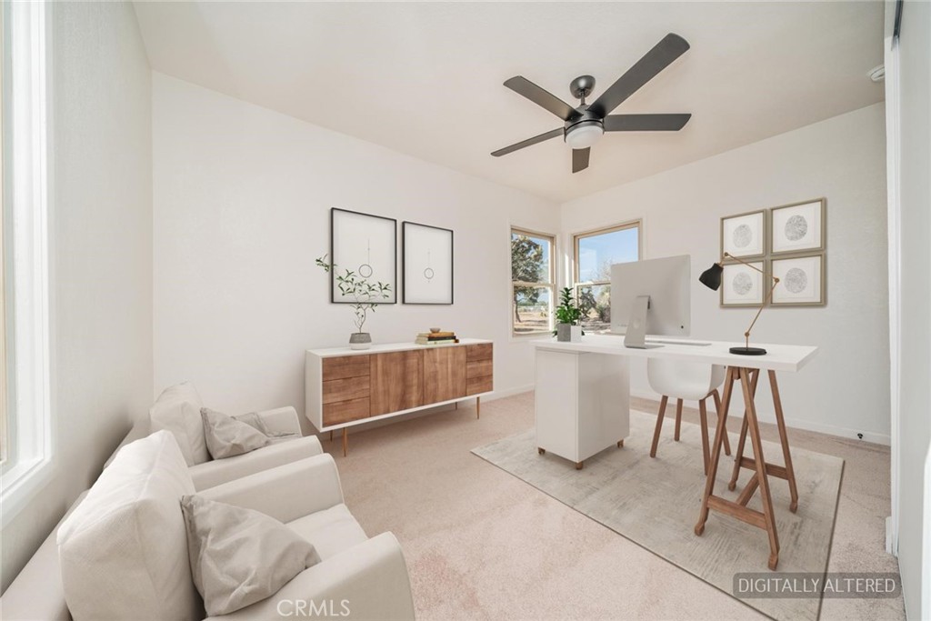14387 Jicarilla Road Apple Valley, CA 92307 - Photo 12 of 24 Bedroom 1 (Disclaimer: Some images have been digitally enhanced with virtual staging to illustrate potential room layouts and furnishings. Actual property condition and features may vary. Buyer to verify all information independently).