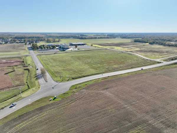 an aerial view of a city