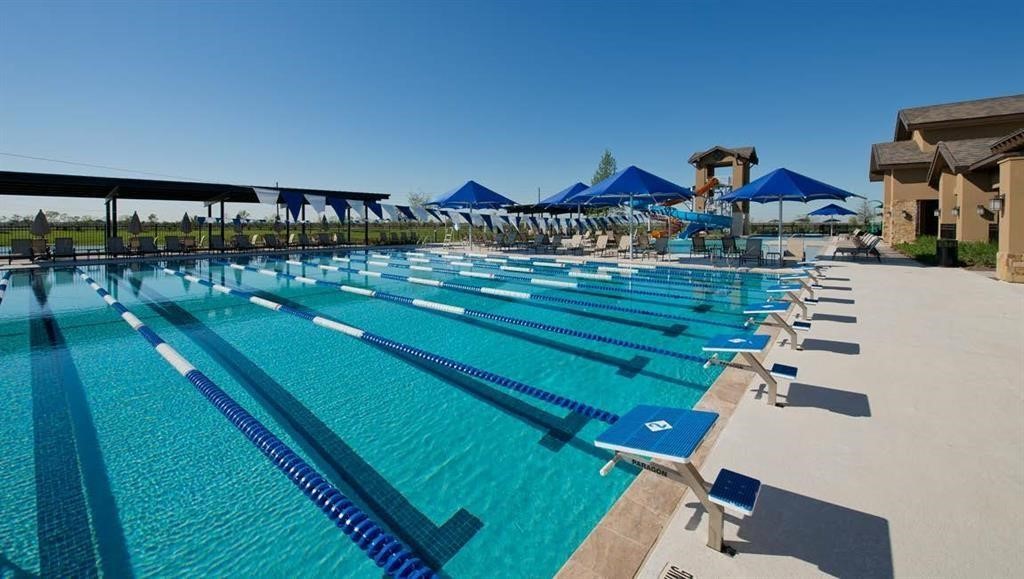 3534 Blue Mockingbird Street Katy, TX 77494 - Photo 28 of 39 Look at this competition lap pool.