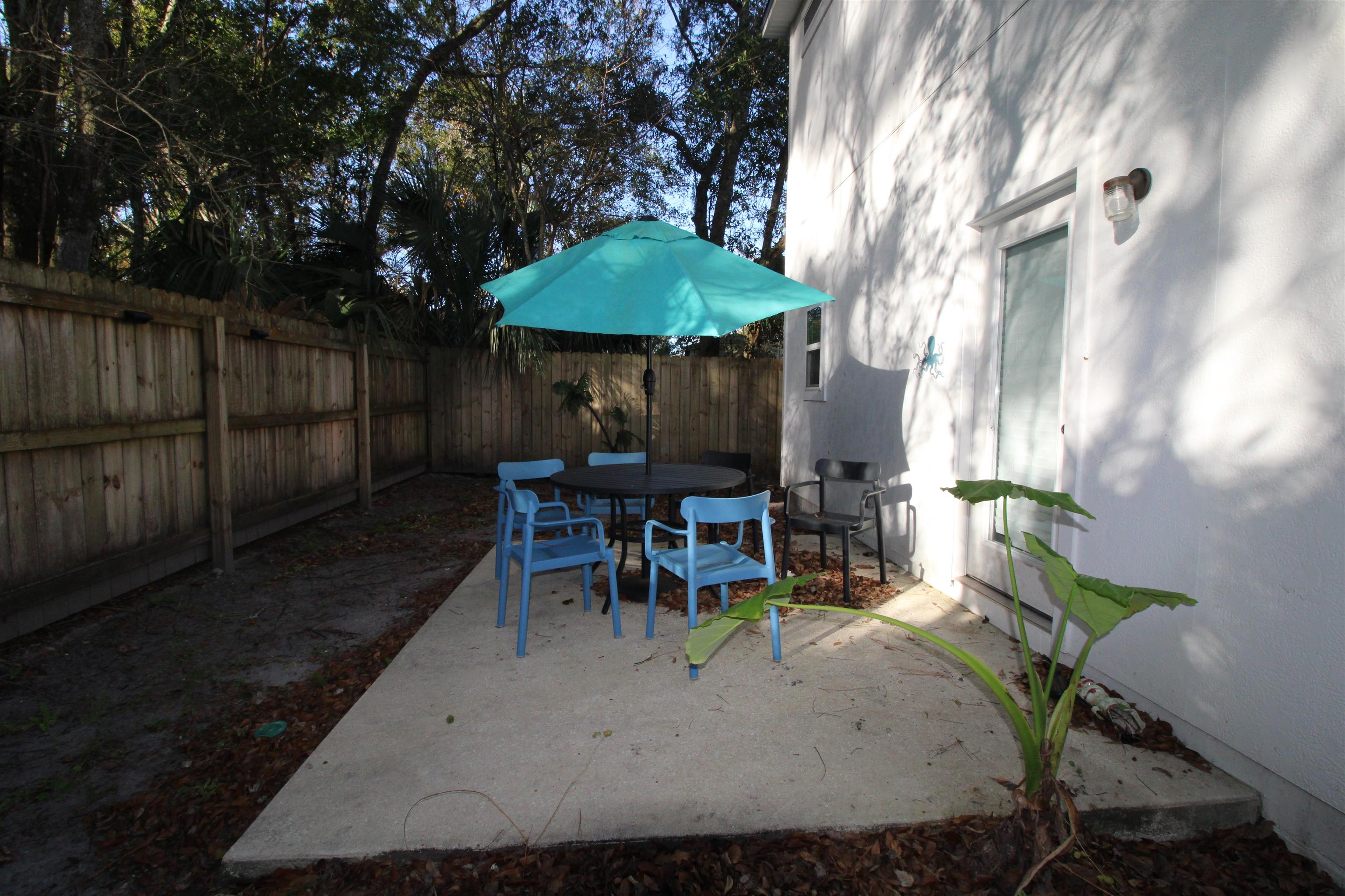 241 Columbus Street St. Augustine, FL 32084 - Photo 42 of 47 a view of a chairs and table in backyard