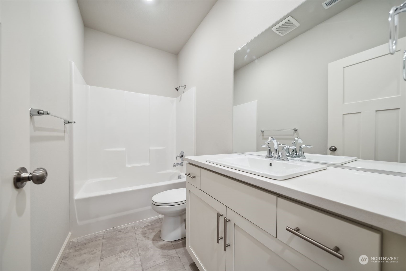 2722 South 7th Circle Ridgefield, WA 98642 - Photo 20 of 32 a bathroom with a granite countertop sink a toilet and shower