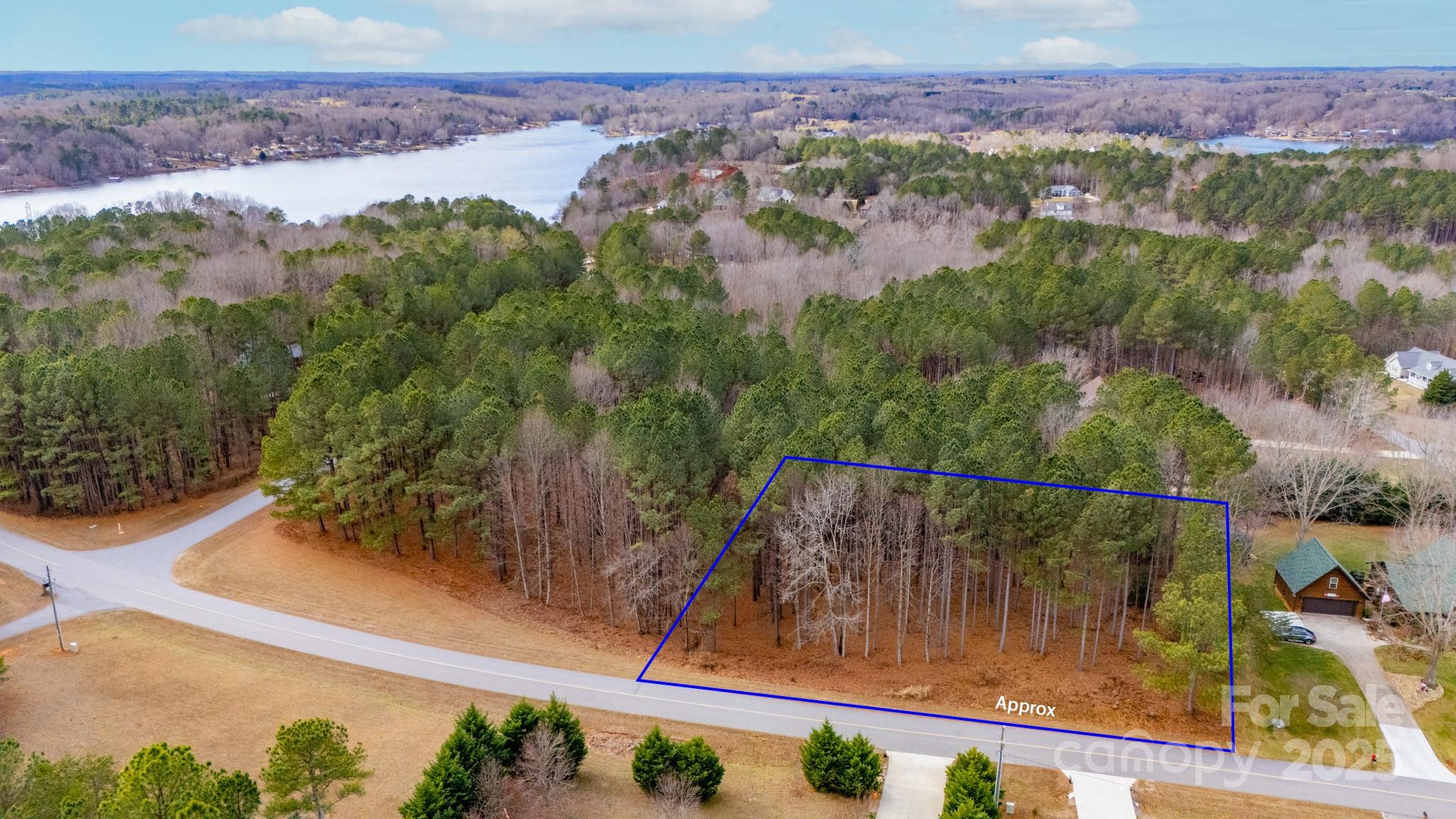 340 Gardner Point Drive Stony Point, NC 28678 - Photo 15 of 19 a view of a lake with a mountain in the background