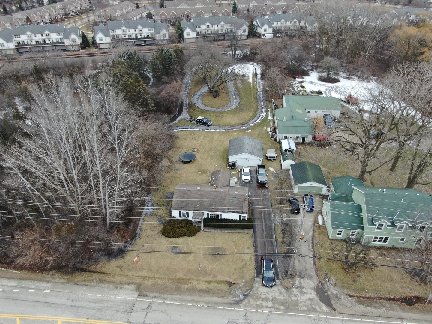 22771 North Prairie Road Lincolnshire, IL 60069 - Photo 17 of 21 an aerial view of residential houses with outdoor space