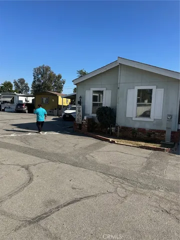 a view of a house with a patio