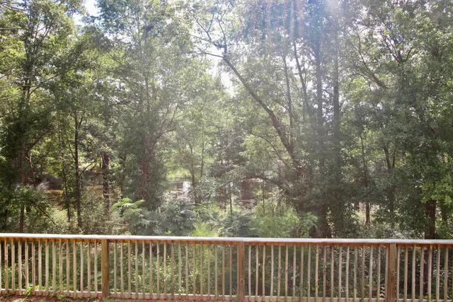 a view of a balcony with outdoor space