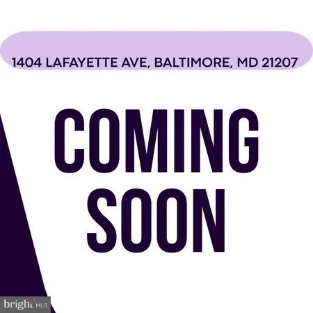 $385,000 | 1404 Lafayette Avenue, Baltimore, MD 21207