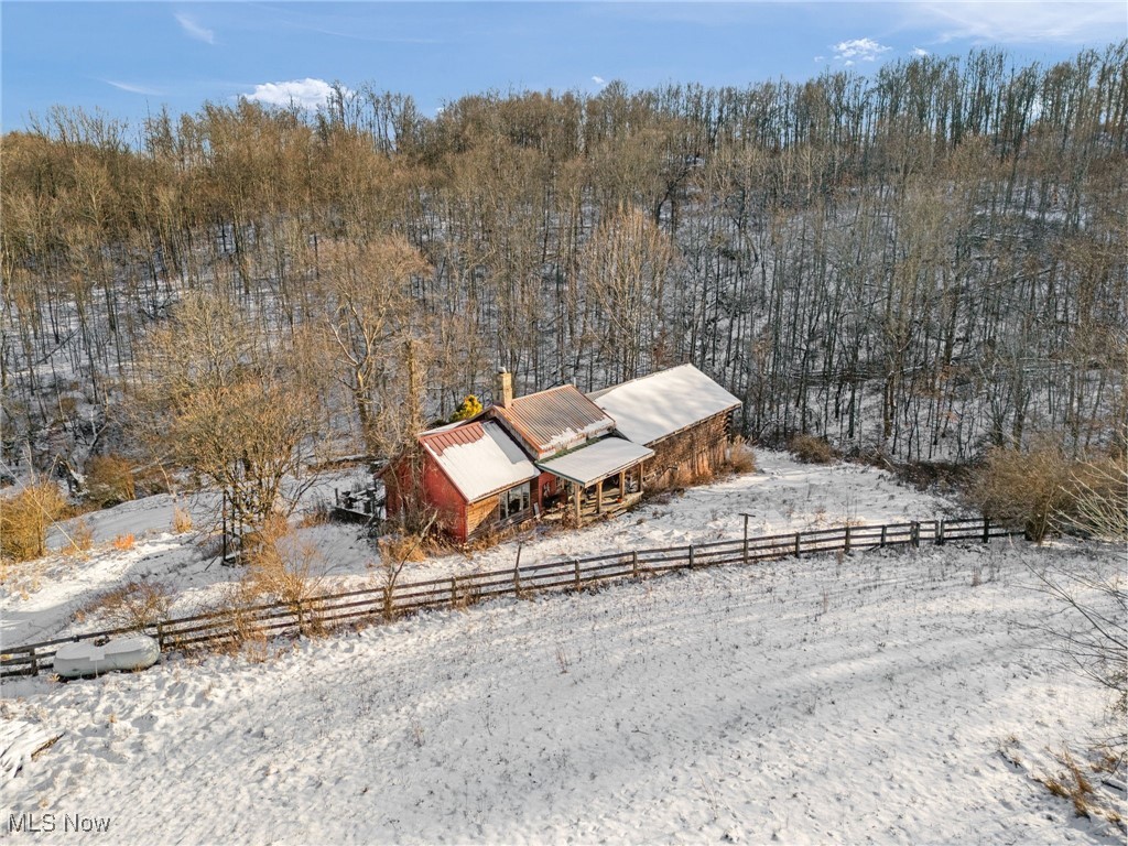 15216 Grove Road Southwest Port Washington, OH 43837 - Photo 25 of 50 Aerial view of the rear of main home