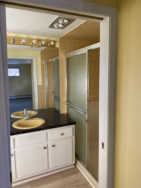 119 Sheaffer Road Centerville, MA 02632 - Photo 14 of 24 a bathroom with a granite countertop sink and a mirror