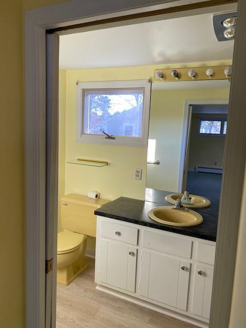 119 Sheaffer Road Centerville, MA 02632 - Photo 15 of 24 a bathroom with a granite countertop sink toilet and a mirror