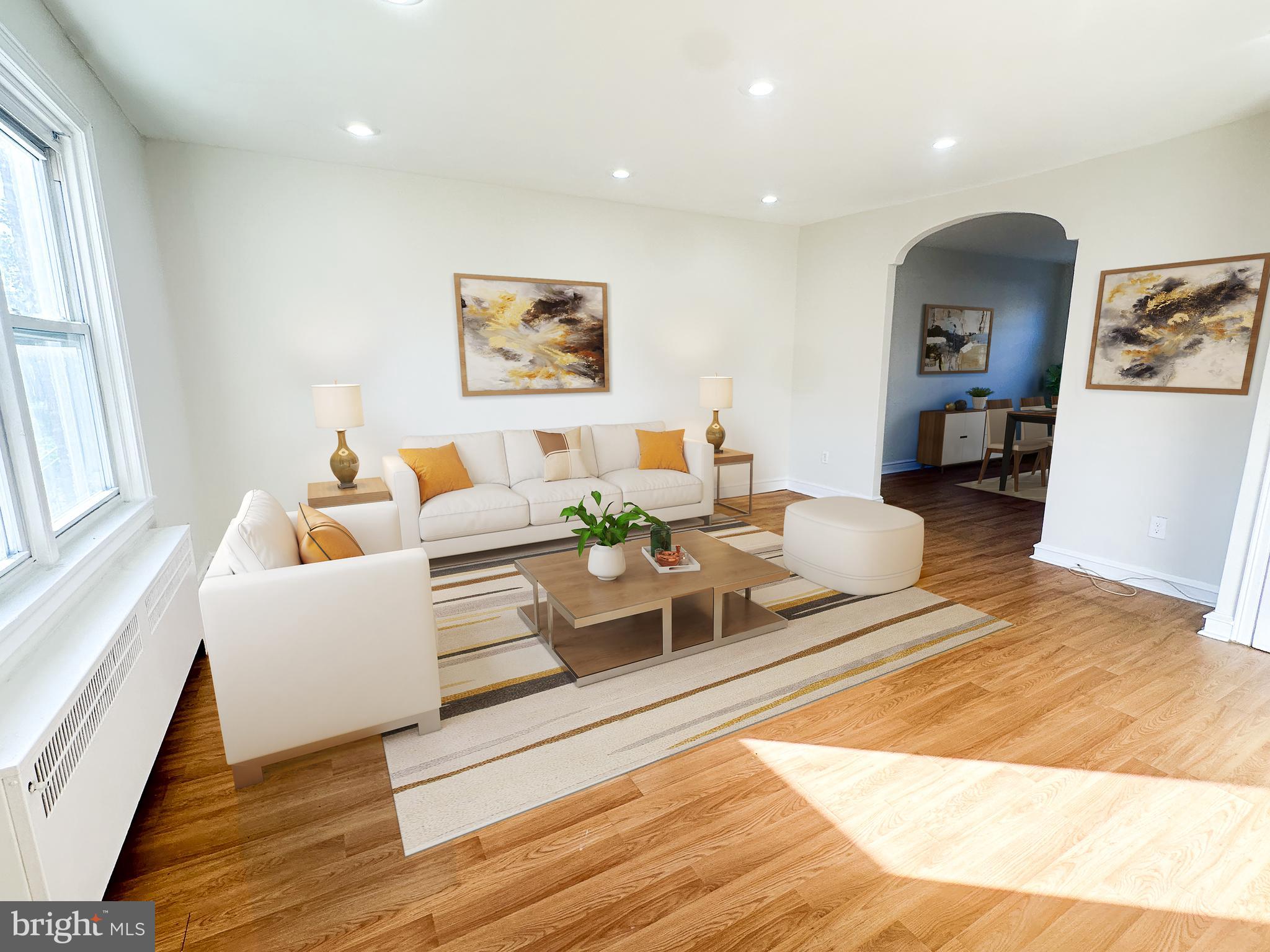 Virtually Staged Living Room