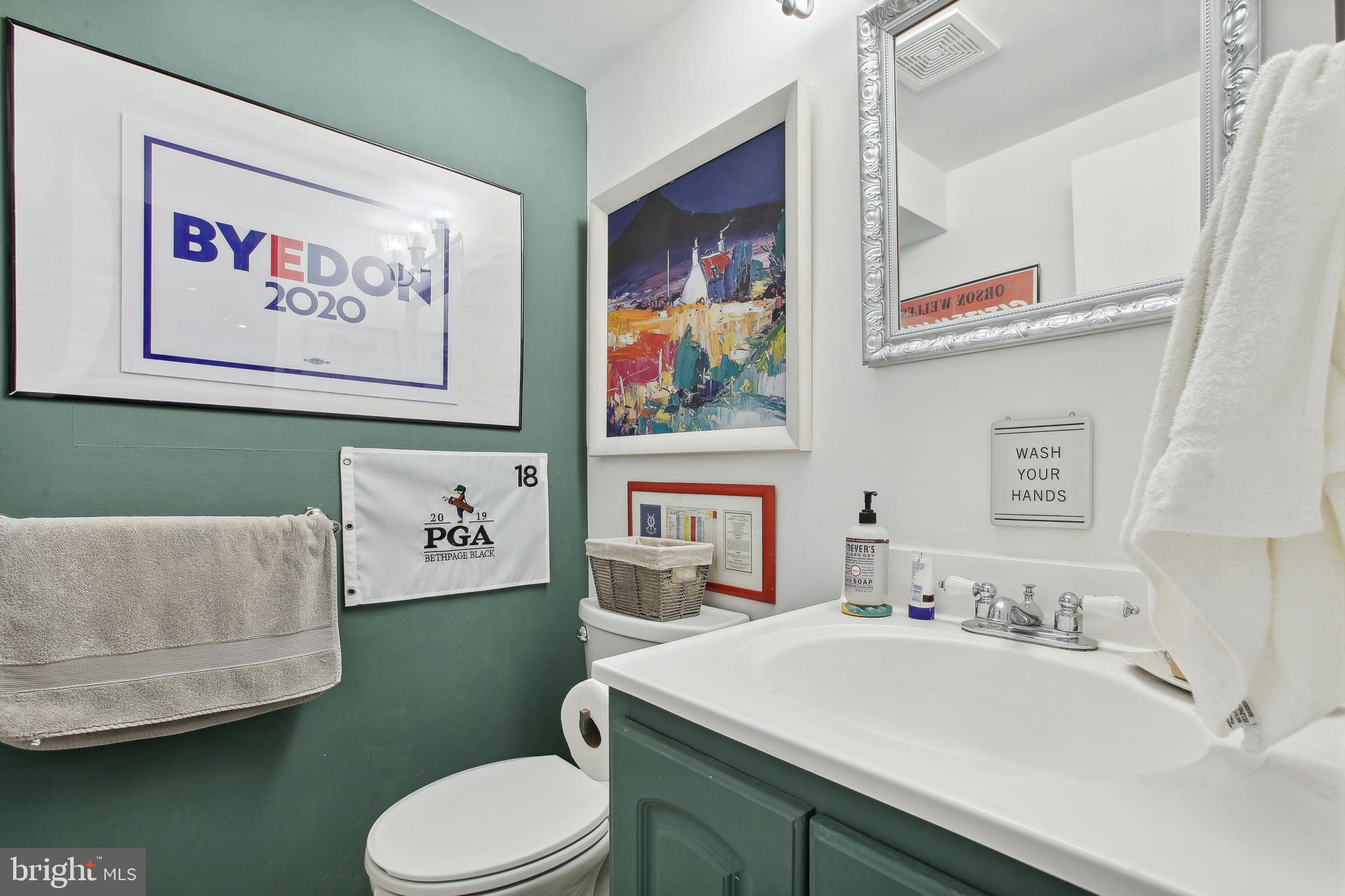 1855 Calvert Street Northwest, Unit LL2 Washington, DC 20009 - Photo 16 of 21 Half-Bath off of Kitchen