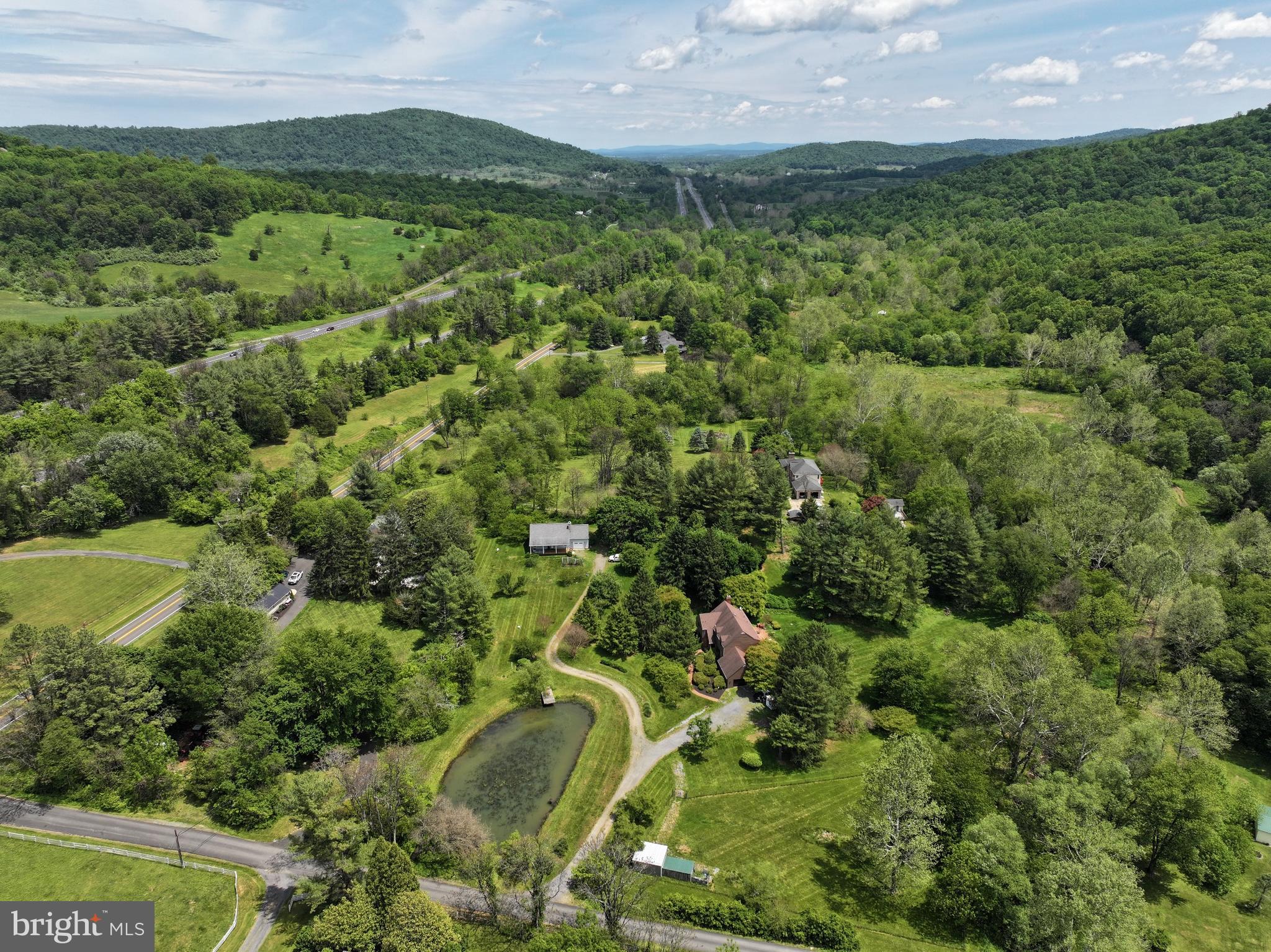 3195 Fiery Run Road Markham, VA 22643 - Photo 120 of 126 a view of a lush green forest with a houses