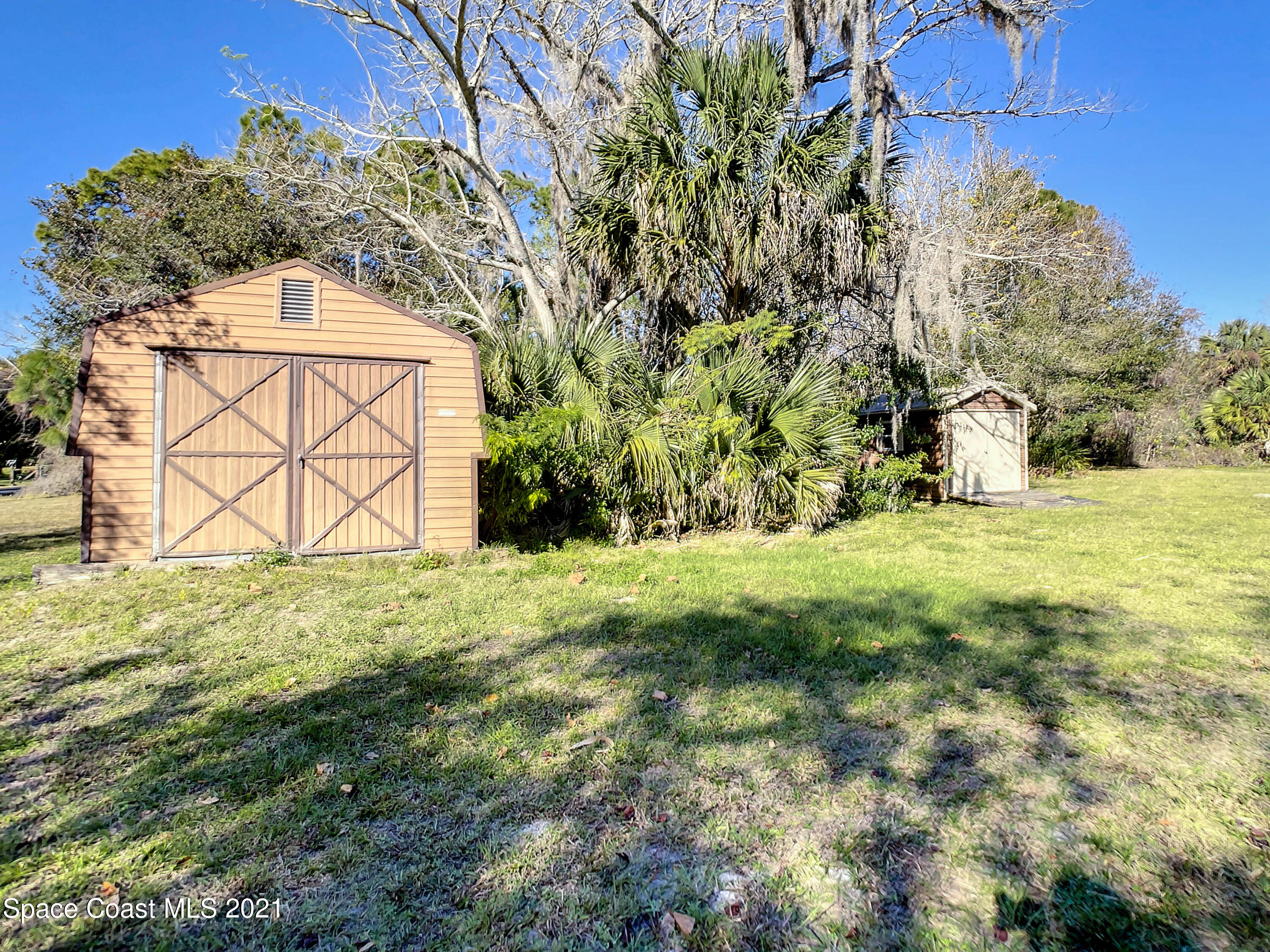 4340 Burkholm Road Mims, FL 32754 - Photo 35 of 39 Workshop and Shed in Bacyyard