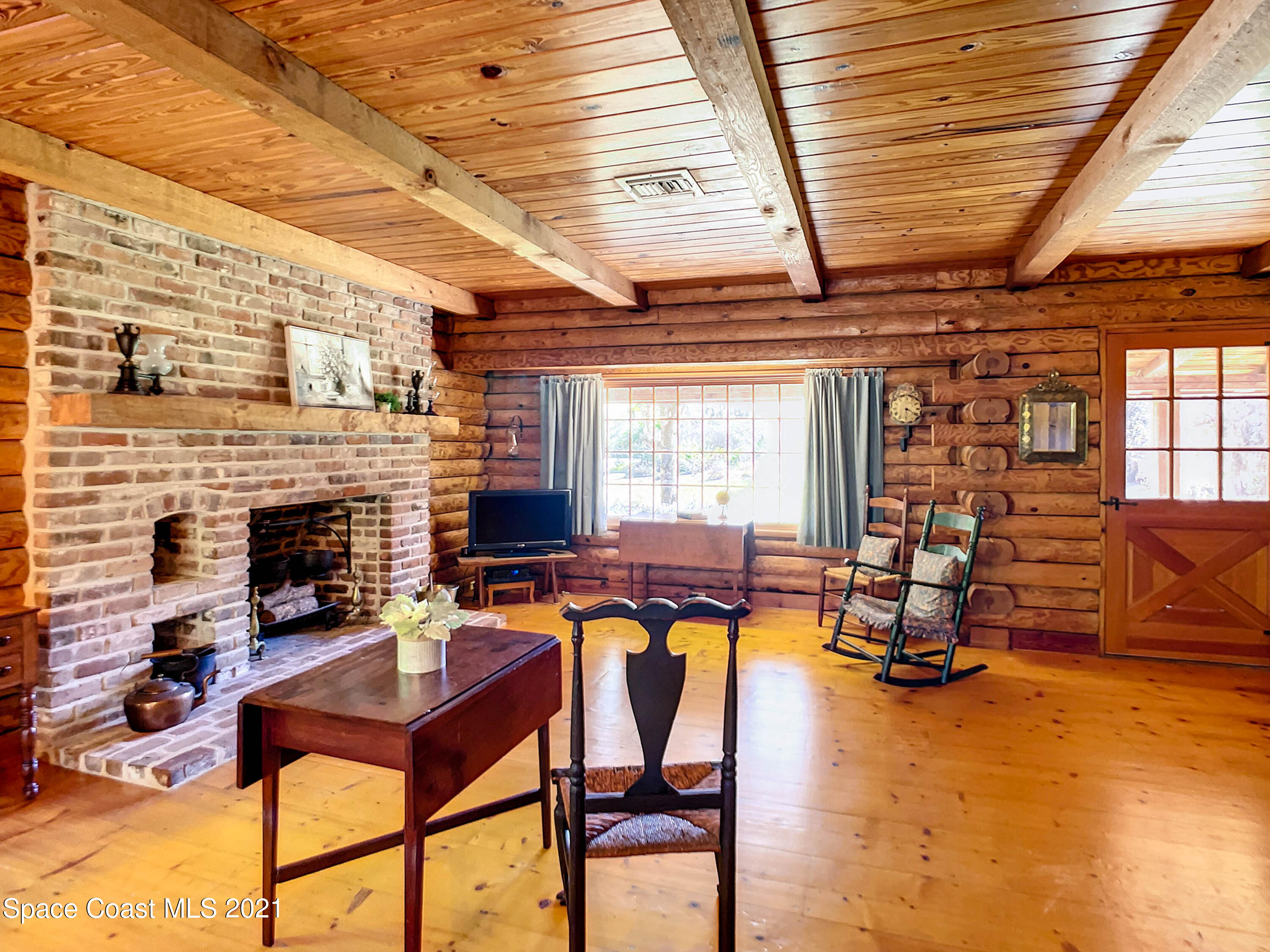 4340 Burkholm Road Mims, FL 32754 - Photo 5 of 39 Living Room with Fireplace!