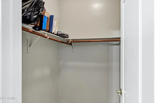 a close view of closet